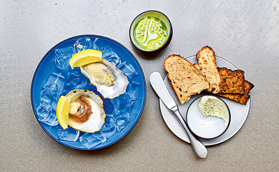 oysters-and-self-made-bread