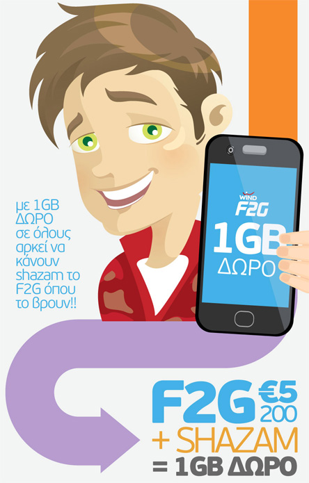 Το WIND F2G «κολλάει» με το SHAZAM-1
