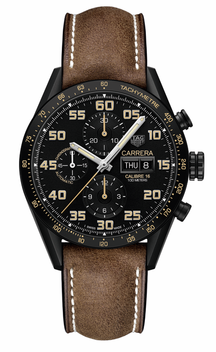 TAG HEUER Carrera Calibre 16 Chronograph Black Titanium-1