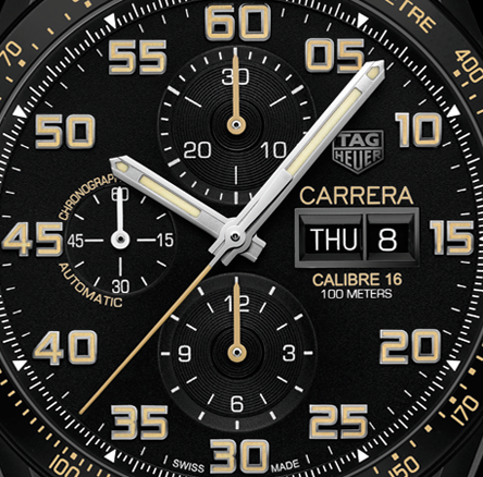 TAG HEUER Carrera Calibre 16 Chronograph Black Titanium-3