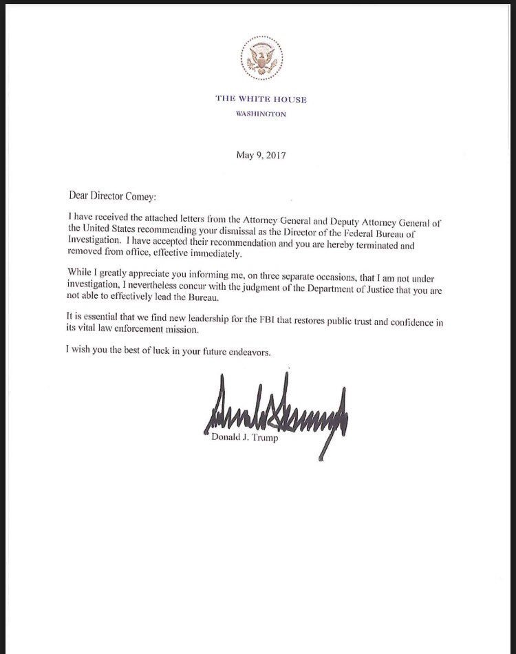 Ο Τραμπ απέλυσε τον επικεφαλής του FBI Τζέιμς Κόμεϊ-1