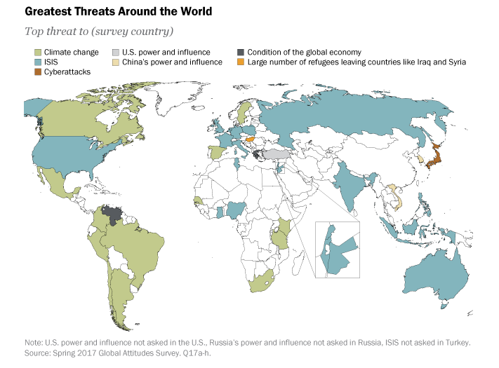 ISIS και κλιματική αλλαγή «φοβάται» ο Κόσμος, την οικονομική κρίση Ελλάδα και Βενεζουέλα-1