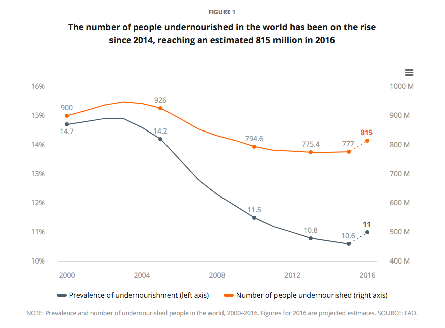 Εκθεση ΟΗΕ: Αυξήθηκαν τα επίπεδα υποσιτισμού παγκοσμίως μετά από 15 χρόνια-1