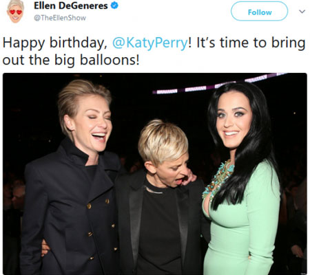 Η ευχή της Ellen DeGeneres στην Katy Perry που ”ξεσήκωσε” το Twitter-1