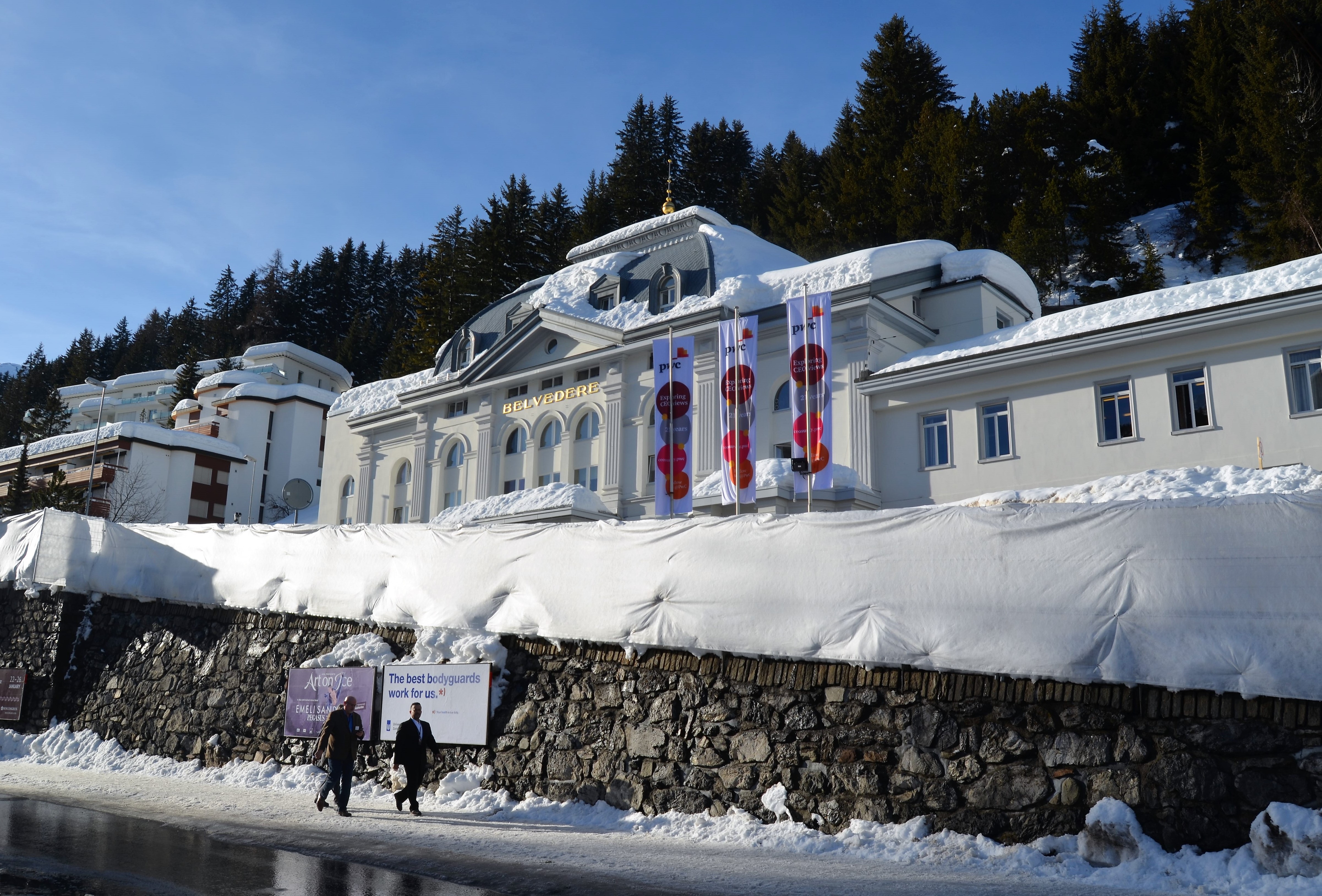 Η… άλλη όψη του χιονισμένου Νταβός κατά το τριήμερο επίσκεψης των ισχυρών του κόσμου-7