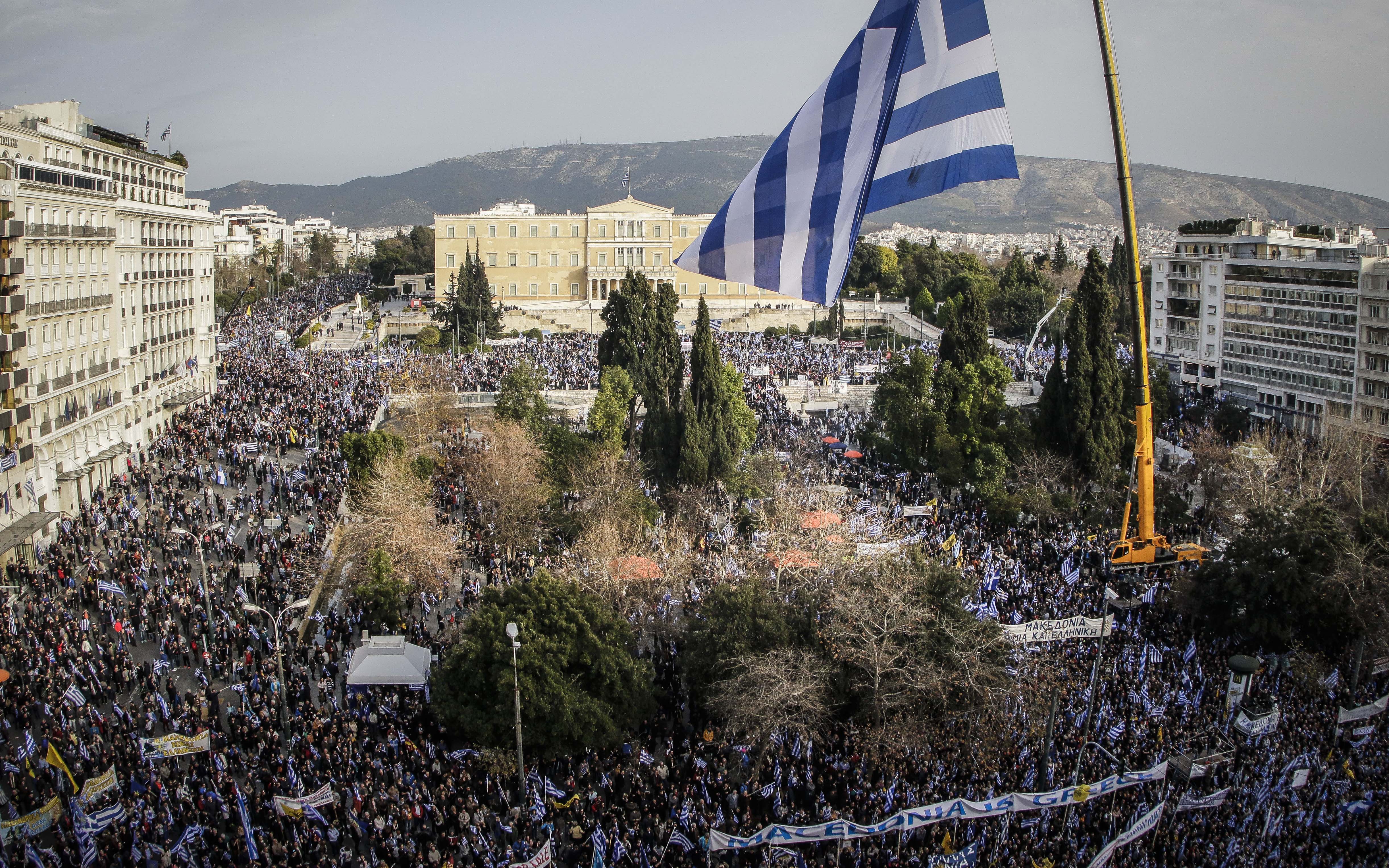 Καρέ – καρέ το συλλαλητήριο της Αθήνας για τη Μακεδονία-1