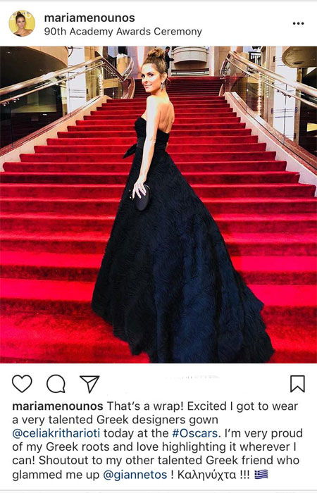Η Μαρία Μενούνος ήταν με διαφορά η πιο καλοντυμένη στα Oscars με Celia Kritharioti-1