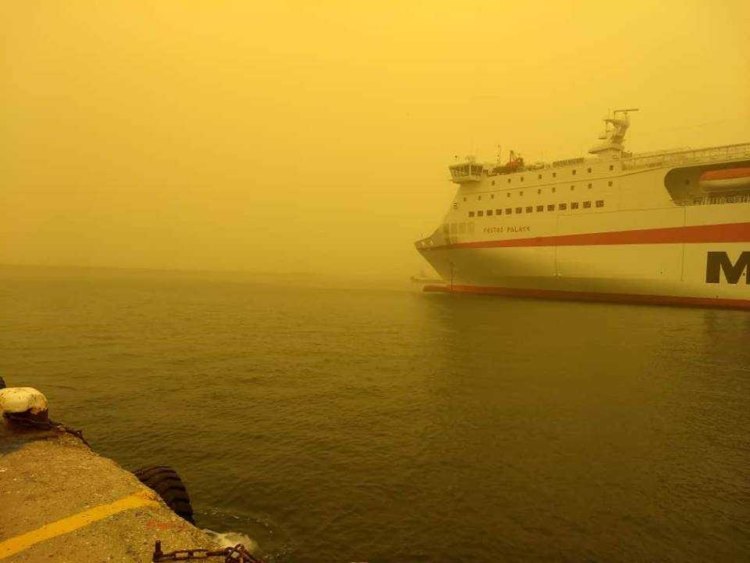 Η αφρικανική σκόνη «έπνιξε» την Κρήτη – Πρωτοφανείς εικόνες (φωτογραφίες)-9