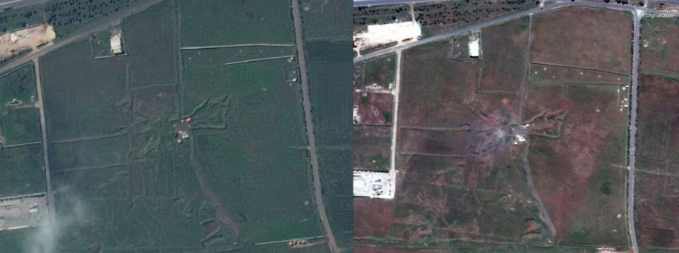 Φωτογραφίες πριν και μετά την πυραυλική επίθεση στη Συρία-5