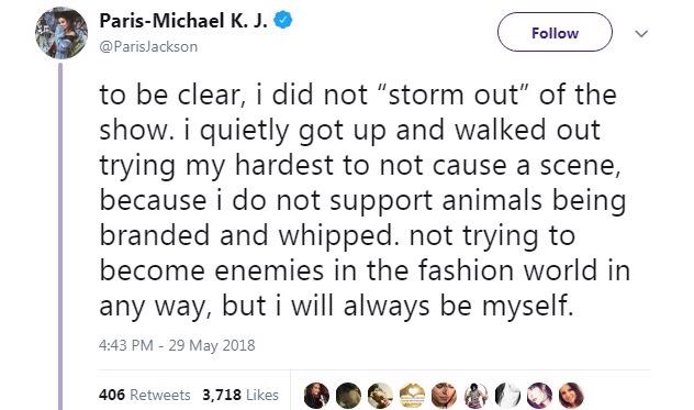 Paris Jackson: Ο λόγος που αποχώρησε από το show του Dior;-2