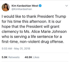 Ο Donald Trump ανέβασε φωτογραφία με την Kim K. στον Λευκό Οίκο-2