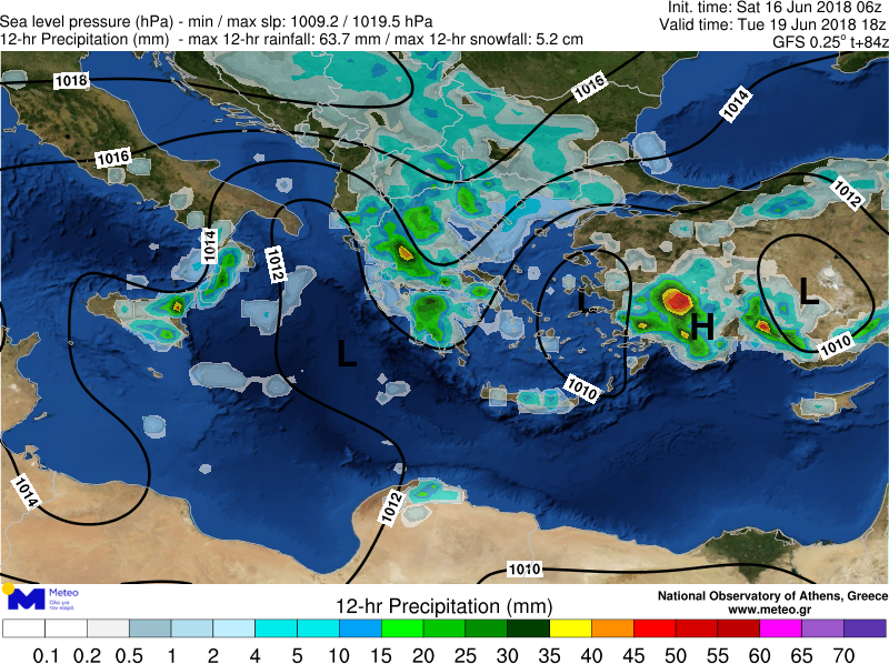 Κακοκαιρία «Μίνωας»: Βροχές και καταιγίδες από το μεσημέρι της Κυριακής – Χαλαζοπτώσεις στα ηπειρωτικά-3
