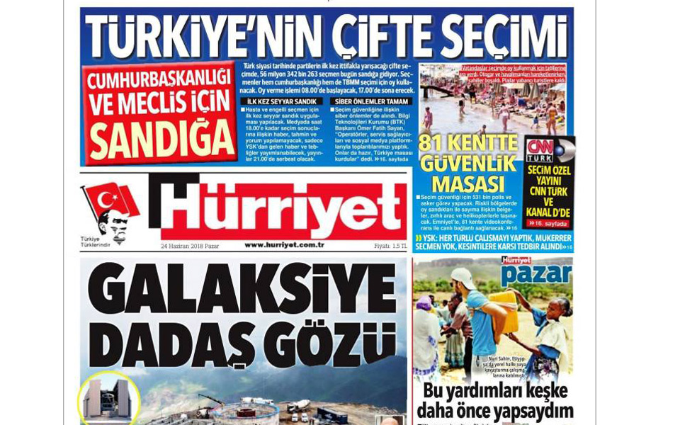 Πως «υποδέχθηκε» ο τουρκικός Τύπος τη νίκη Ερντογάν στον α’ γύρο-2