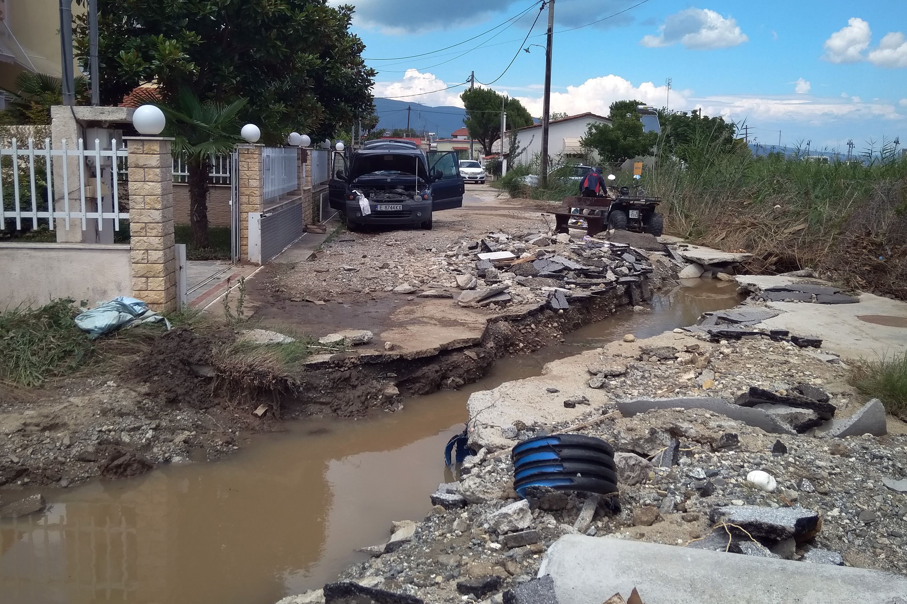 Η επόμενη μέρα από το πέρασμα της κακοκαιρίας στα Βρασνά Θεσσαλονίκης-1