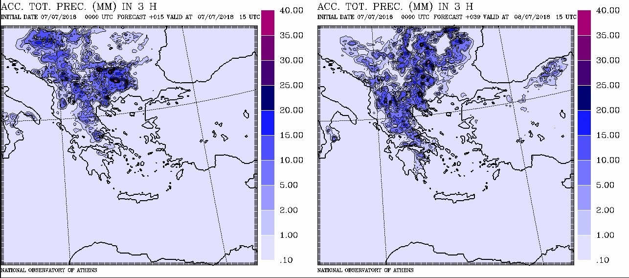 Ισχυρές βροχές και καταιγίδες Σάββατο και Κυριακή-1