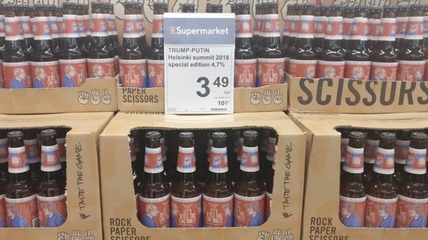 Μαύρη μπύρα αποκλειστικά για τη συνάντηση Πούτιν – Τραμπ στη Φινλανδία (φωτογραφίες)-1
