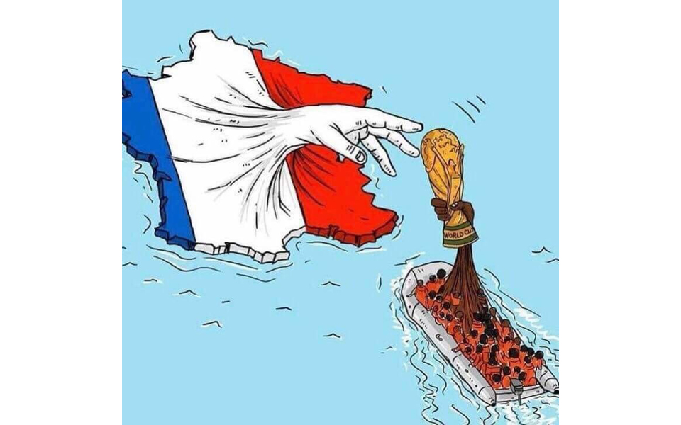 Το εντυπωσιακό σκίτσο για τη συνεισφορά των προσφύγων στην κατάκτηση του Μουντιάλ-1