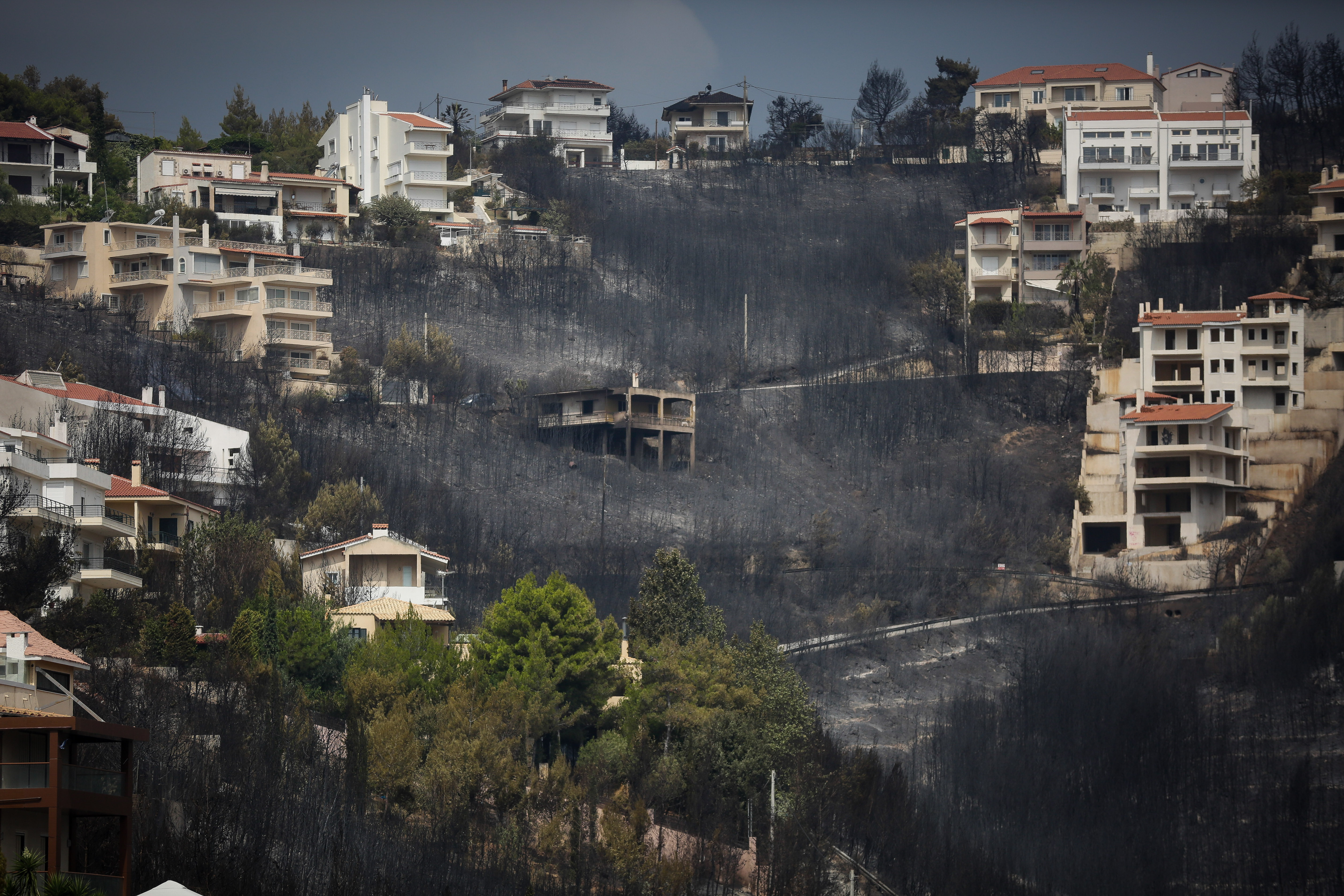 Στάχτη παντού: 19+1 συγκλονιστικές εικόνες -Στο έλεος της φωτιάς ζωές, περιουσίες-12