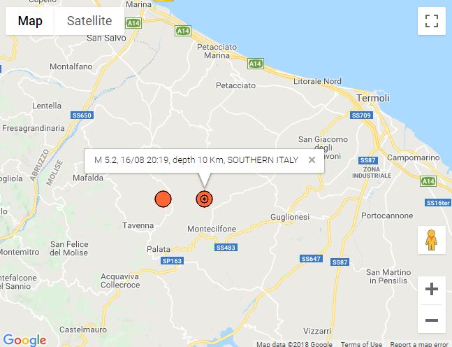 Ισχυρός σεισμός 5,2 Ρίχτερ στη Νότια Ιταλία-2