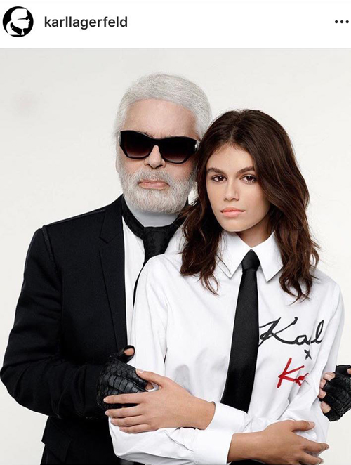 STOP THE PRESS! H Kaia Gerber σε μια μοναδική συνεργασία με τον Karl Lagerfeld-1