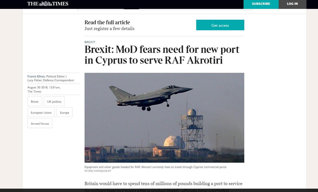 The Times: Ανάγκη νέου λιμανιού στην Κύπρο «βλέπει» το βρετανικό υπουργείο Αμυνας-1