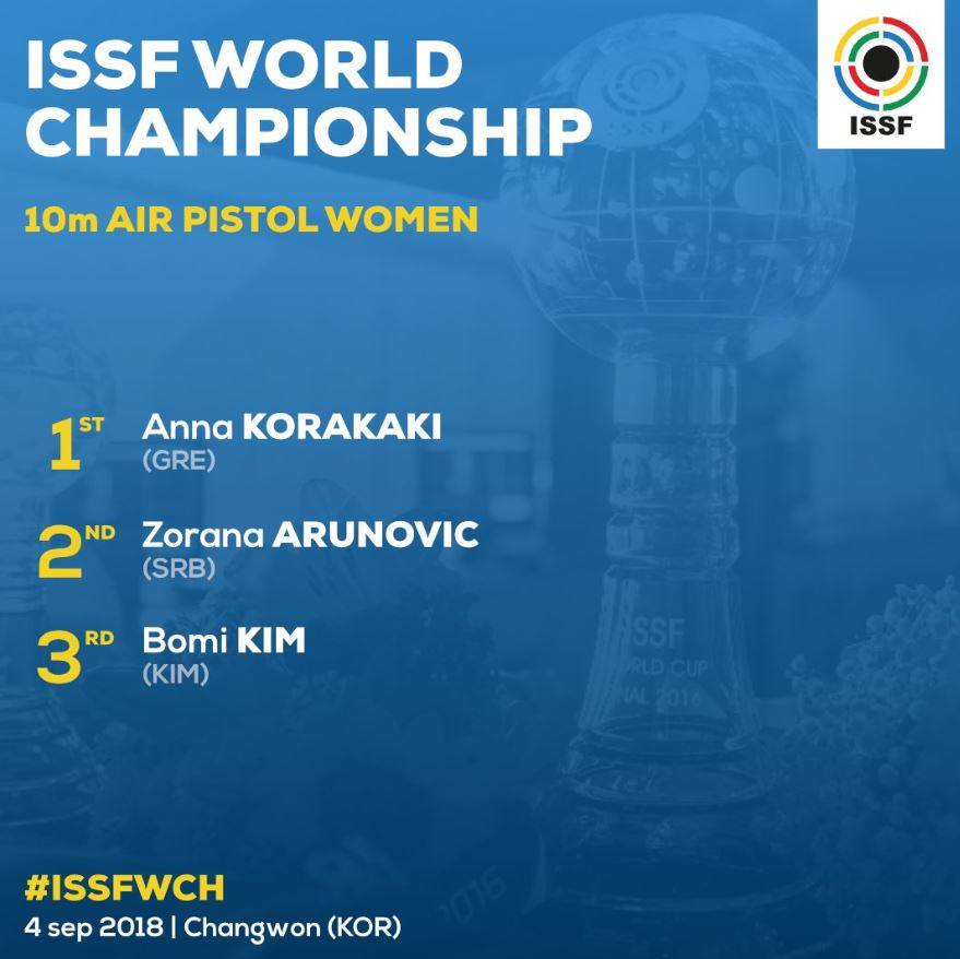 Πρωταθλήτρια κόσμου η Aννα Κορακάκη στο αεροβόλο πιστόλι-1