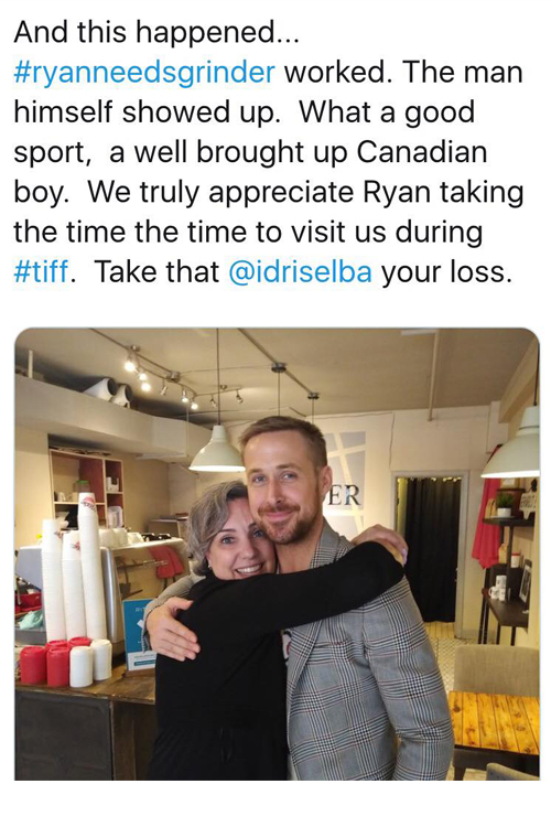 Mια ιδιοκτήτρια καφέ κάλεσε μέσω Twitter τον Ryan Gosling στο μαγαζί της, κι αυτός πήγε-4