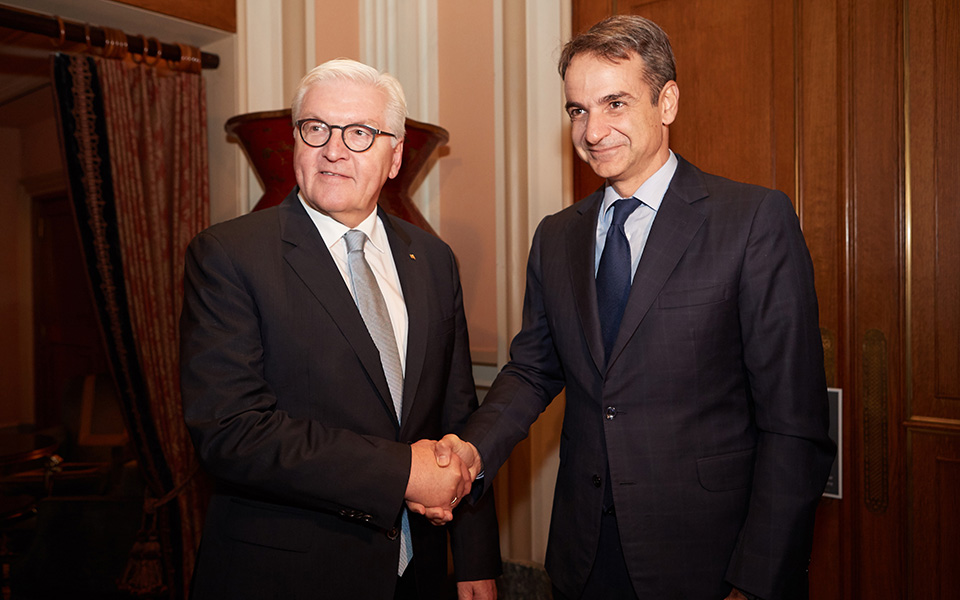 Το θέμα των συντάξεων έθεσε ο Μητσοτάκης στον Σταϊνμάγερ-3