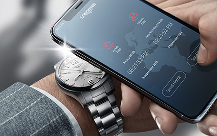 H LONGINES παρουσιάζει το Conquest V.H.P. GMT Flash Setting-3