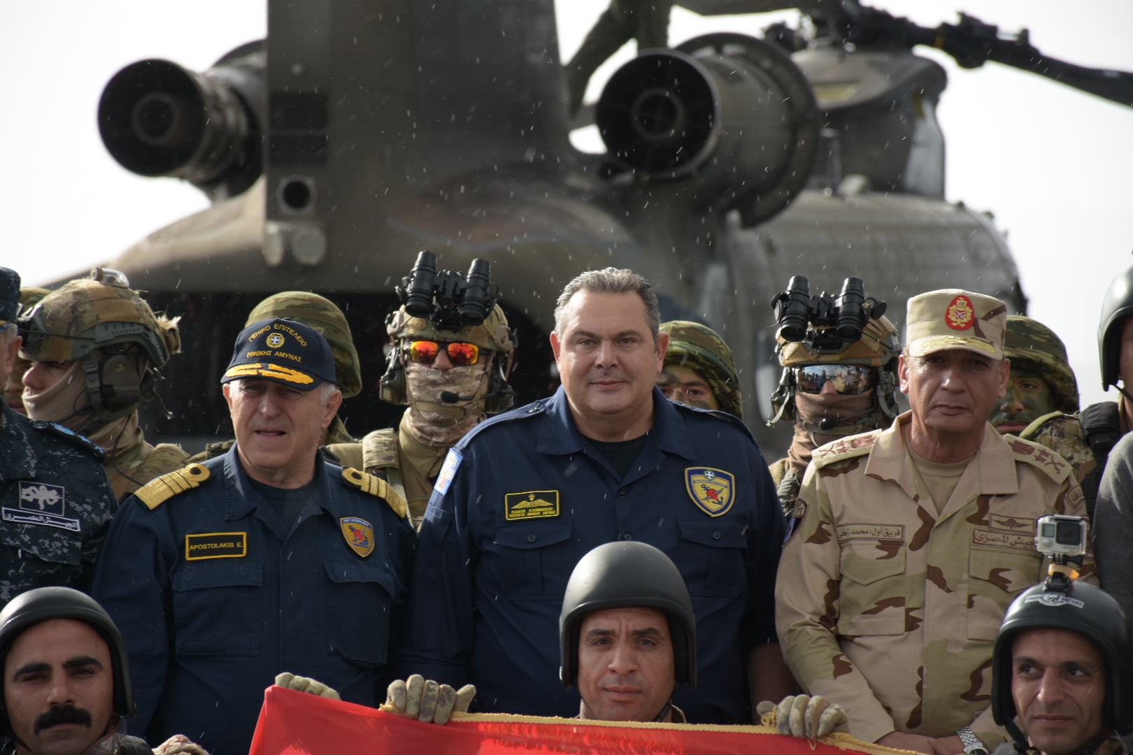 Ο ΥΕΘΑ Π. Καμμένος στην κοινή διακλαδική άσκηση Ελλάδας – Κύπρου – Αιγύπτου στην Κρήτη-2