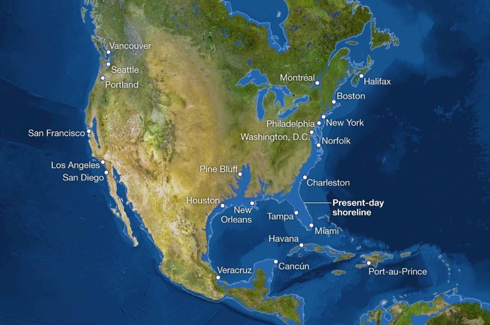 National Geographic: Πώς θα ήταν ο κόσμος αν έλιωναν όλοι οι πάγοι – Τι θα γινόταν στην Ελλάδα (χάρτες)-1