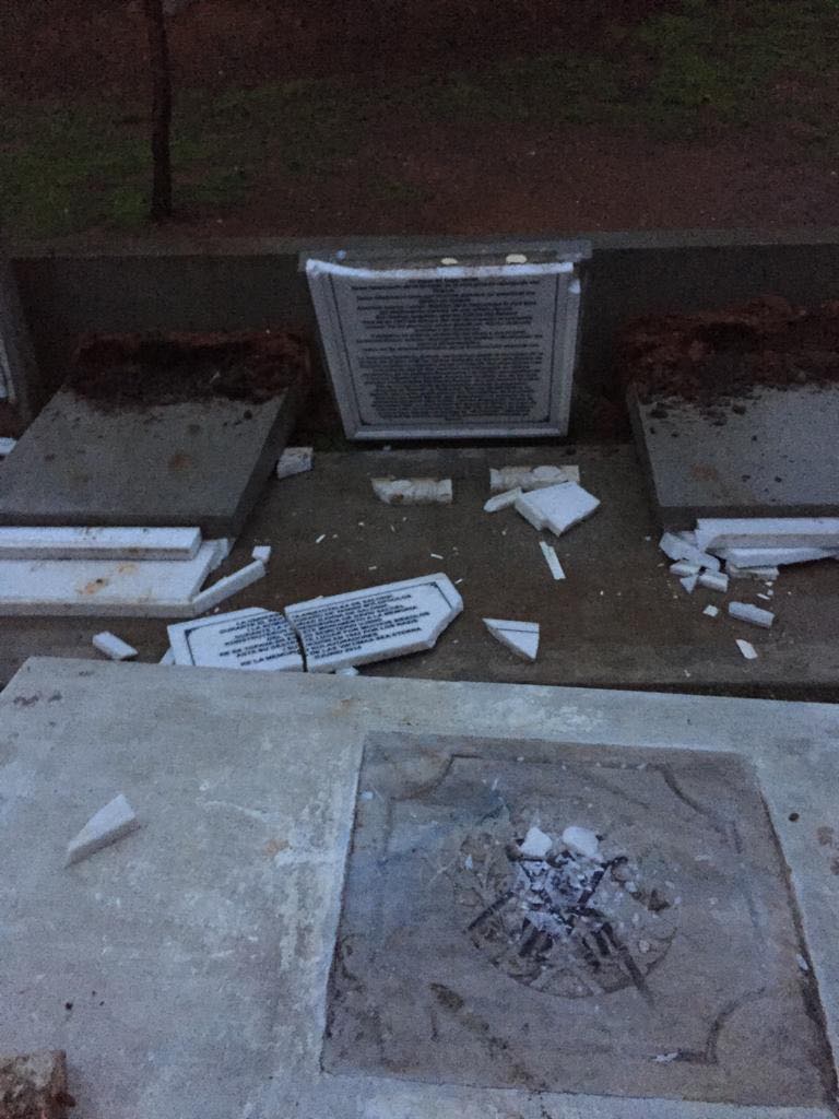 Στόχος βανδάλων το μνημείο του εβραϊκού νεκροταφείου στο ΑΠΘ-1