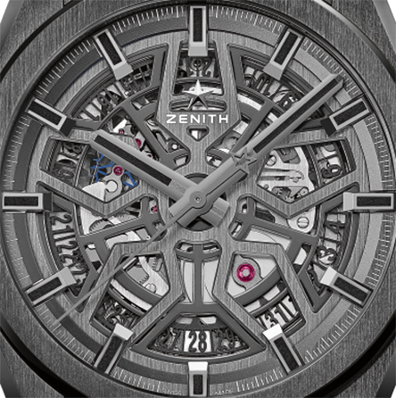 ZENITH Defy Classic Black, White & Blue Ceramic-2