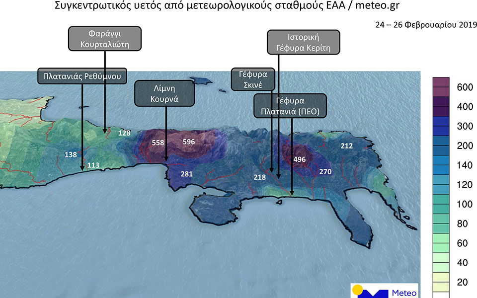 Εθνικό Αστεροσκοπείο: Επί 41 ώρες έβρεχε ασταμάτητα στην Κρήτη-1