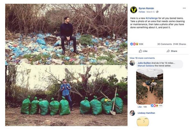 «Trashtag Challenge»: Η διαδικτυακή πρόκληση που κάνει καλό στον πλανήτη (βίντεο – φωτογραφίες)-1