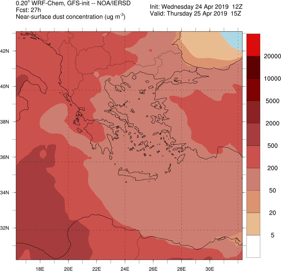 Έντονη μεταφορά σκόνης και σήμερα (φωτογραφίες – βίντεο)-1