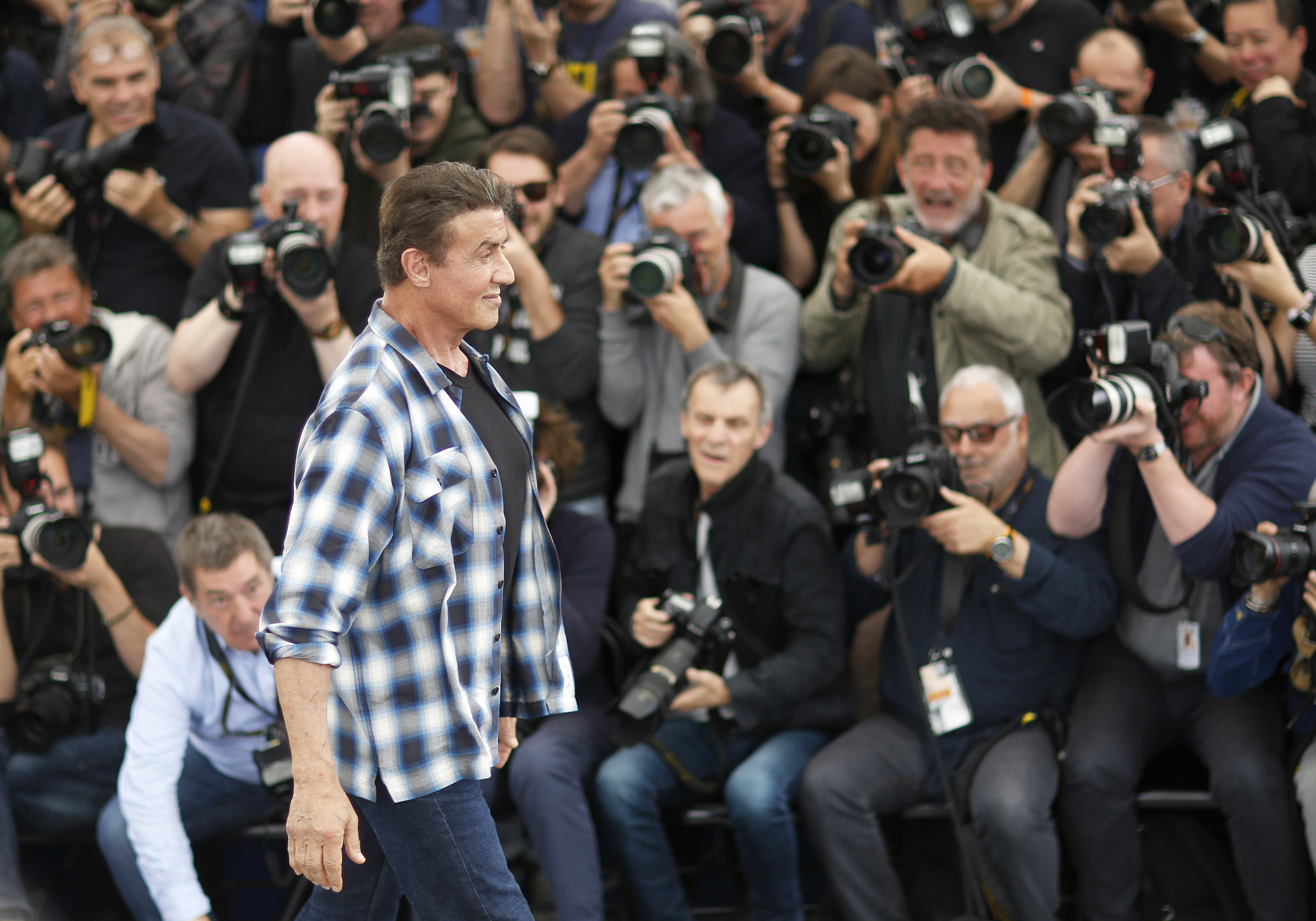 Ενας άλλος Σταλόνε στις Κάννες για τον τελευταίο «Ράμπο» (φωτογραφίες)-3