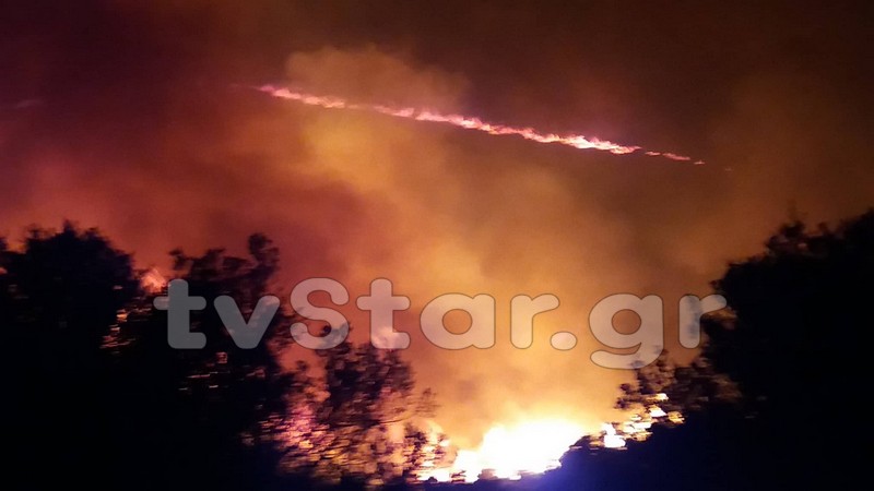 Νέο πύρινο μέτωπο στην Κύμη Ευβοίας στην περιοχή Τραχήλι – Συνελήφθη 64χρονος για εμπρησμό – Εκκενώθηκαν οικισμοί-7