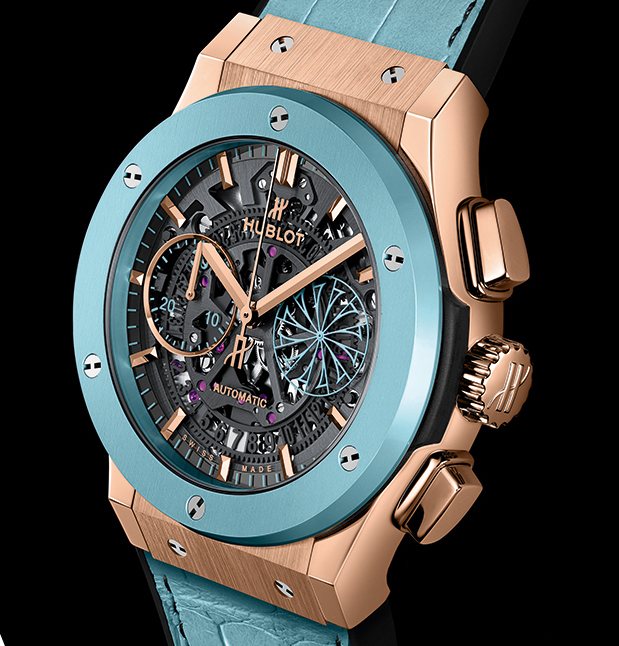 HUBLOT Classic Fusion 45mm Special Edition Aerofusion Chronograph «Mykonos Light Blue»-2