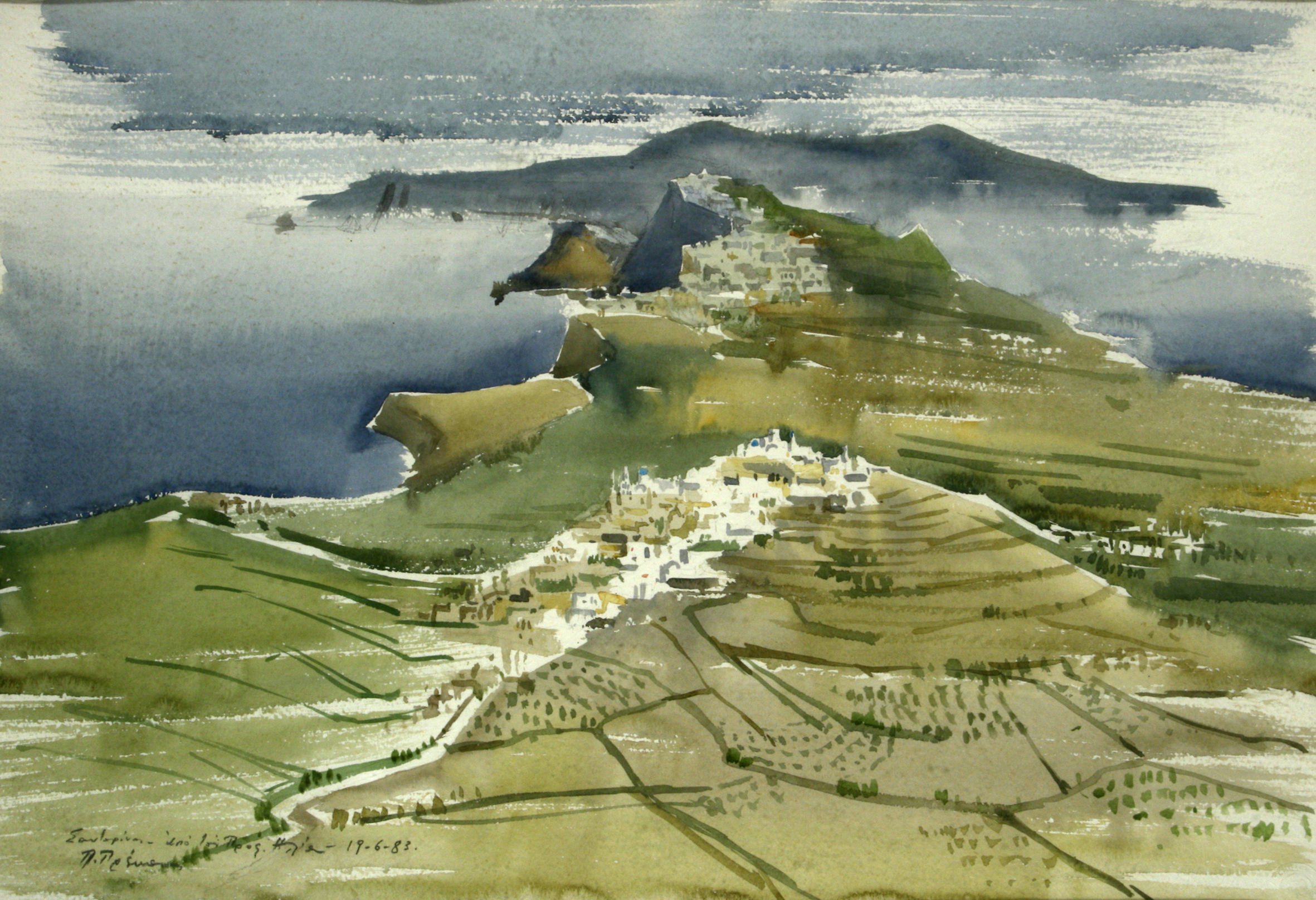 H Σαντορίνη που αγάπησαν οι ζωγράφοι-3