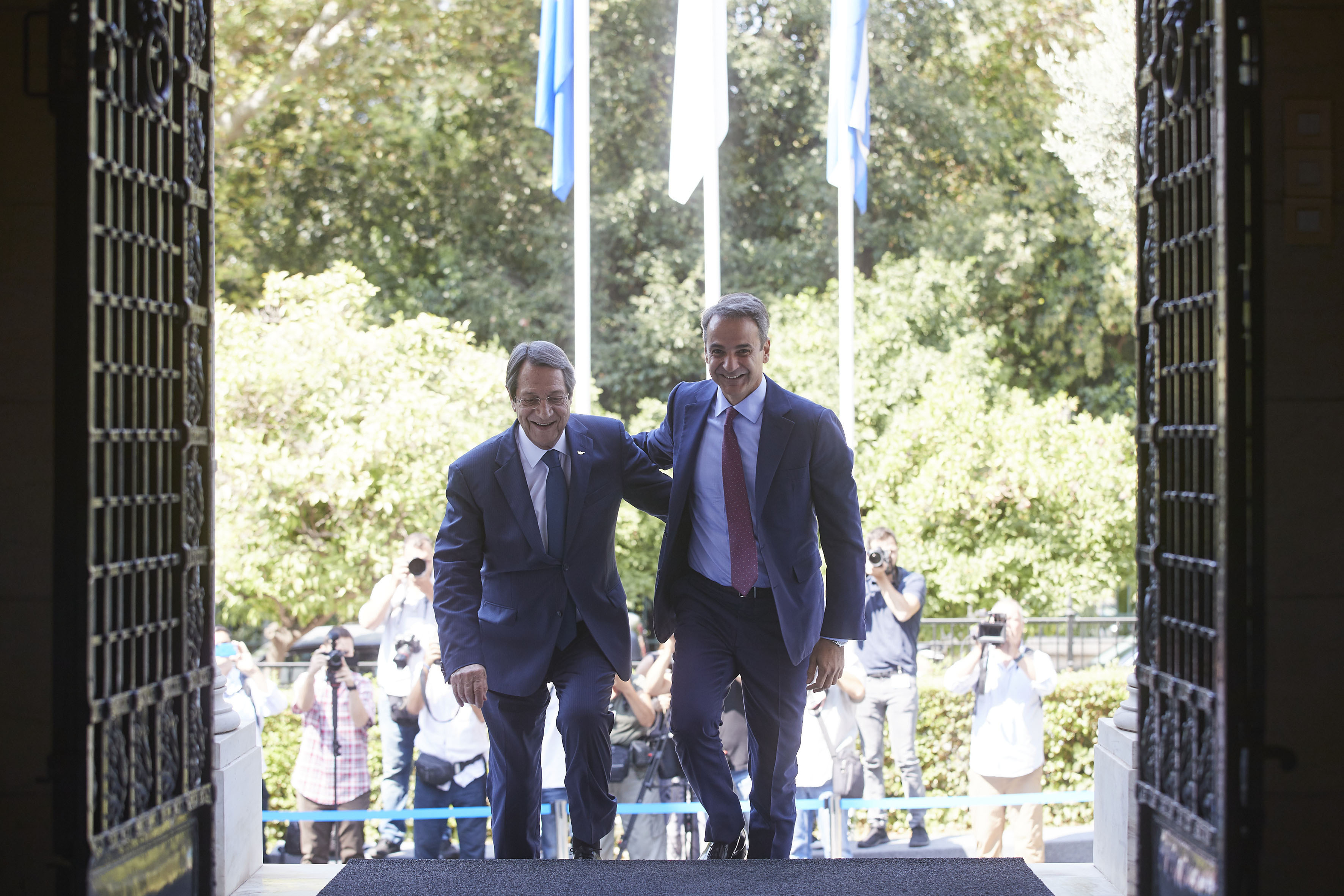 Κοινή γραμμή για την αντιμετώπιση των τουρκικών ενεργειών συμφώνησαν Μητσοτάκης – Αναστασιάδης-4