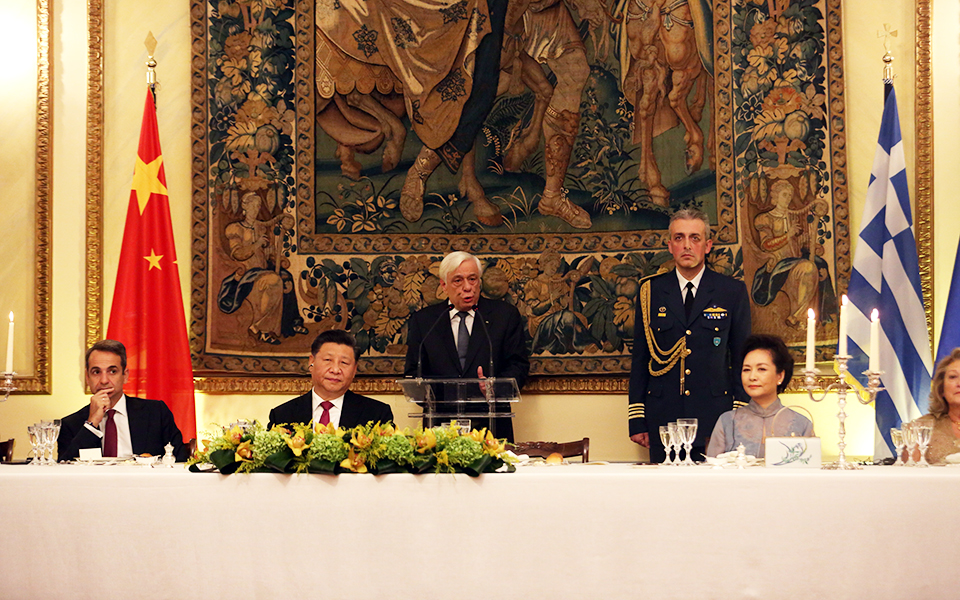 Δείπνο προς τιμήν του Σι Τζινπίνγκ στο Προεδρικό Μέγαρο-4