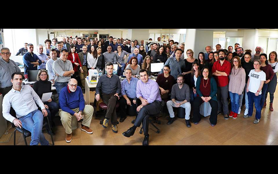 100 χρόνια «Καθημερινή»: Η γιορτή στο πιεστήριο της «Κ»-10