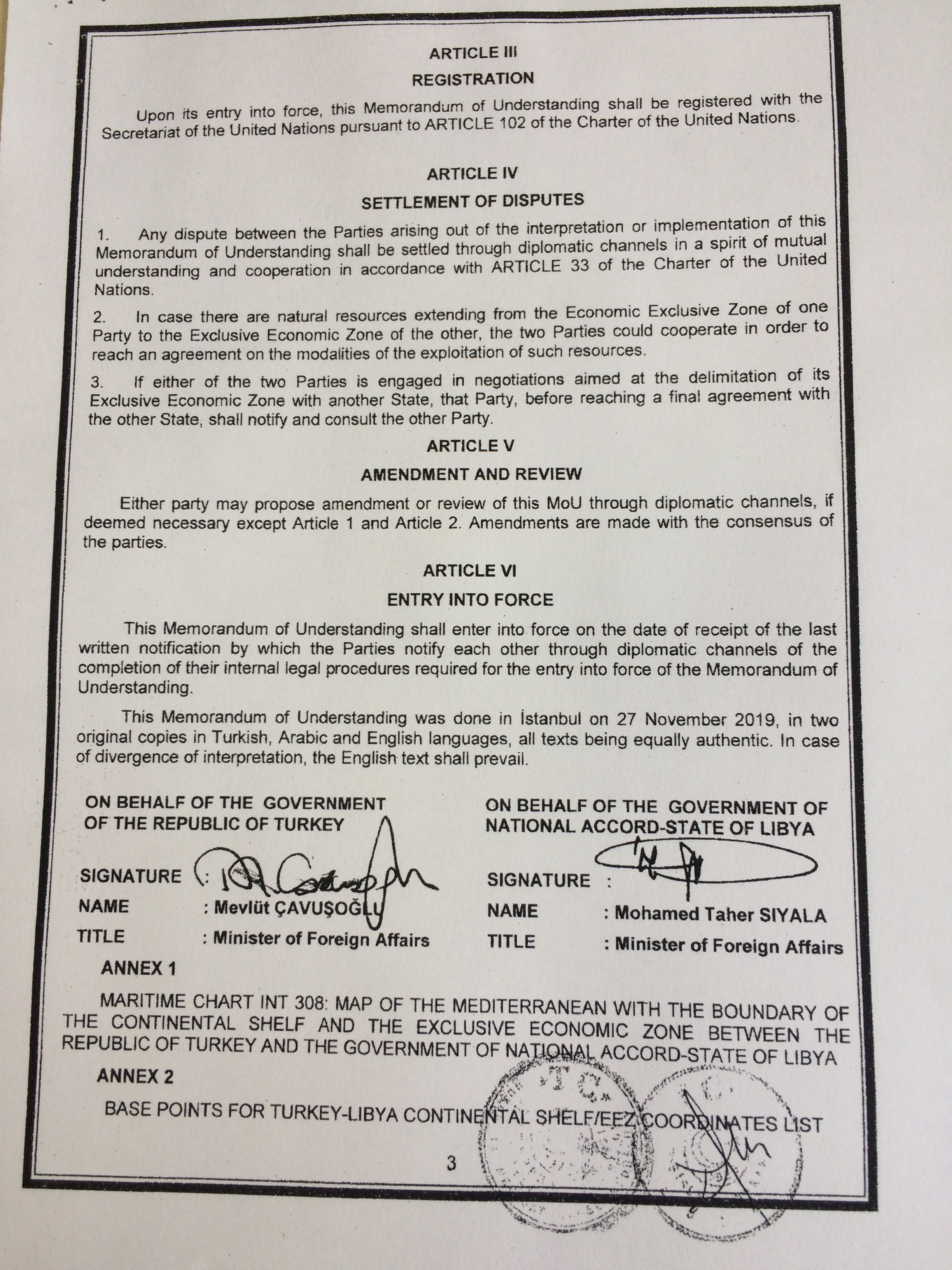 Στα χέρια της Αθήνας το μνημόνιο Τουρκίας και Λιβύης-Το πλήρες κείμενο-3