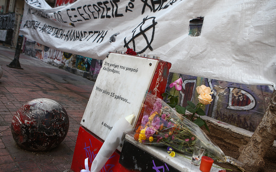 Σε επιφυλακή η ΕΛ.ΑΣ για τη βραδινή συγκέντρωση στο σημείο όπου δολοφονήθηκε ο Αλ. Γρηγορόπουλος-1