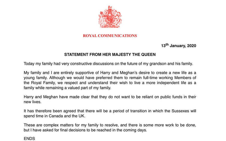 Ελισάβετ: Σέβομαι την επιθυμία της Μέγκαν και του Χάρι-3