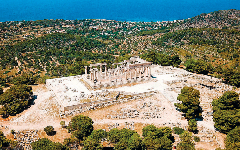 «Αρχαίο» στέγαστρο από αμίαντο στον ναό της Αφαίας-1