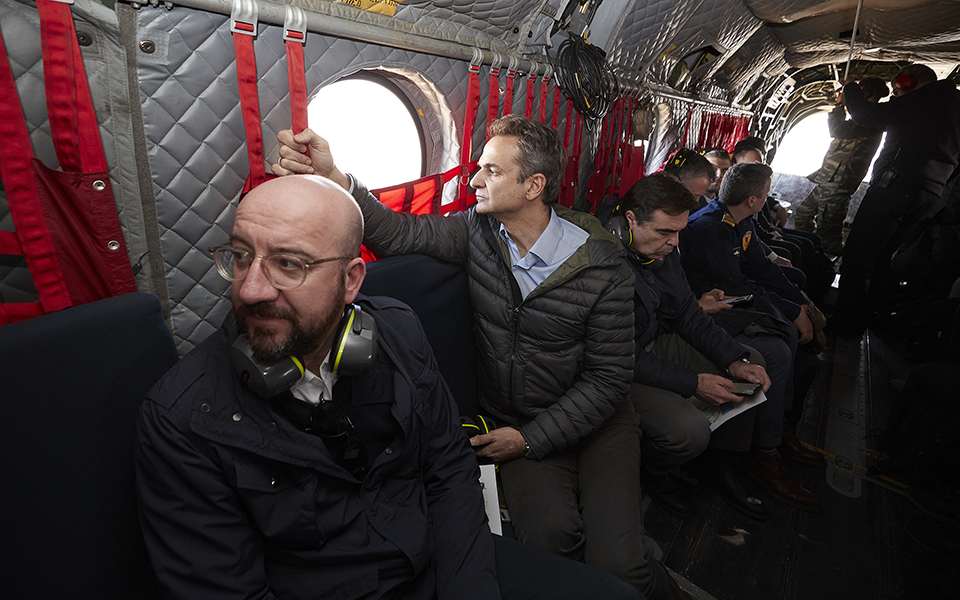 Στον Εβρο οι επικεφαλής της Ε.Ε. – Πέταξαν πάνω από τα χερσαία σύνορα με Τουρκία (φωτογραφίες)-6