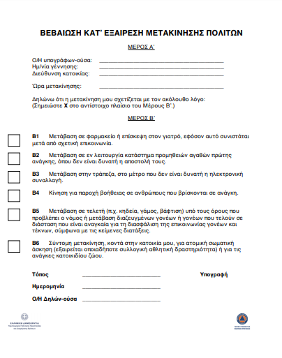 Απαγόρευση κυκλοφορίας: Πώς θα γίνονται οι έλεγχοι – Αναλυτικός οδηγός για τους πολίτες-1