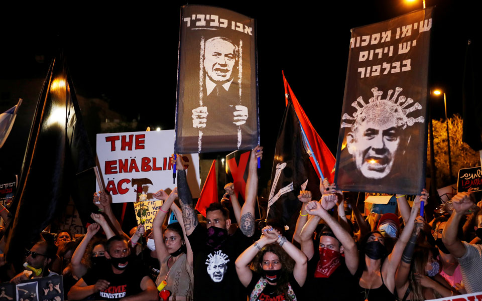 Νέα διαδήλωση κατά του Νετανιάχου στο Ισραήλ (φωτογραφίες)-3